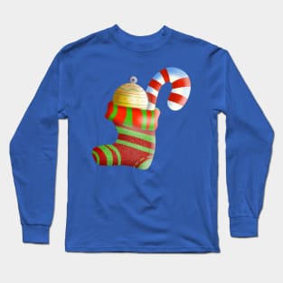 Sock Christmas  , Christmas funny gnomes Cute Merry Christmas Gift Sticker celebration  concept Long Sleeve T-Shirt